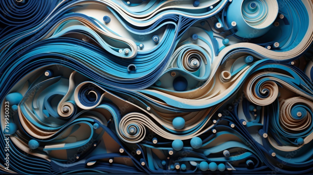 Obraz premium 絵具アブストラクト背景,Generative AI AI画像