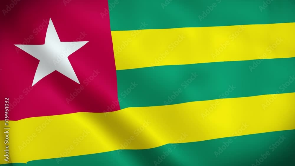Togo Flag . 3D animation. 3d Togo flag waving video. Sign of Togo animation. Flag of Togo Waving Animation, 4K Footage, Concept of Independence Day, 27th April, Togo Flag . 3D animation. 3d Togo flag waving video. Sign of Togo animation. Flag of Togo Waving Animation, 4K Footage, Concept of Independence Day, 27th April,