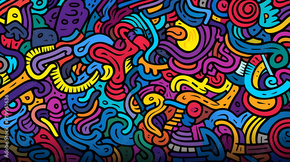 Abstract seamless doodle background, artistic backdrop Abstract seamless doodle background, artistic backdrop