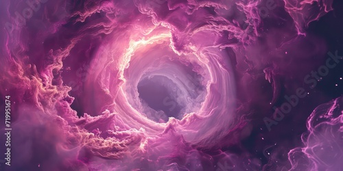 Swirl pink magic, surrounded by tendrils of glowing smoke.