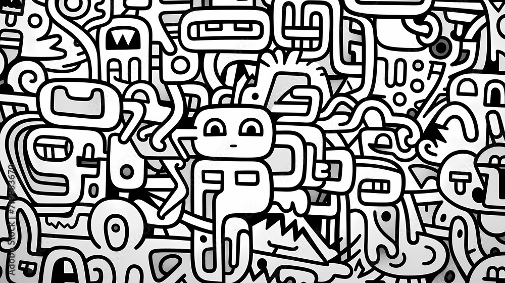 Abstract seamless doodle background, artistic backdrop Abstract seamless doodle background, artistic backdrop