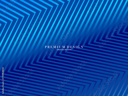 Blue abstract background with modern corporate concept. Garadien line pattern. Vector horizontal template for digital luxury business banner, contemporary formal invitation, certificate, etc.