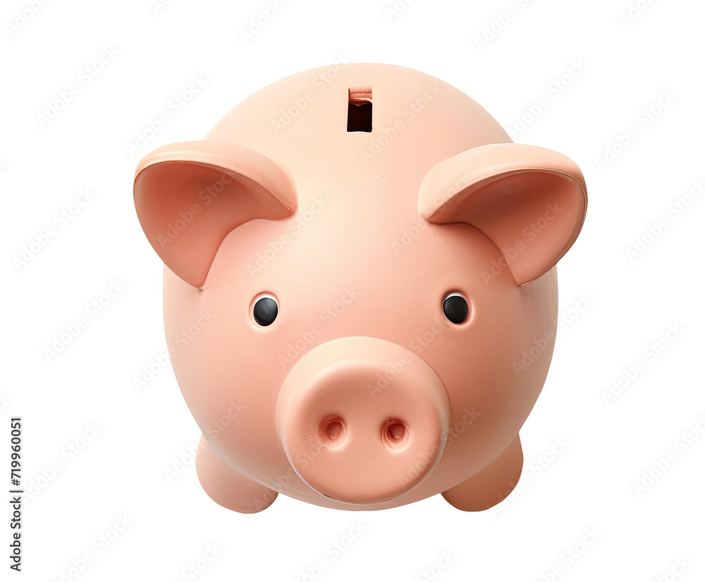 Pink piggy bank isolated on transparent background Pink piggy bank isolated on transparent background
