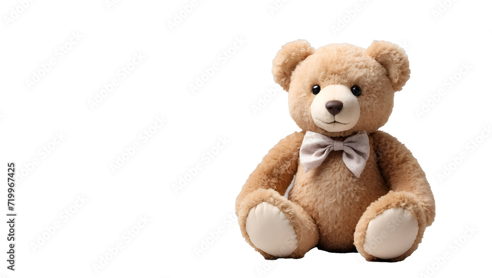 Obraz premium brown teddy bear on a white background