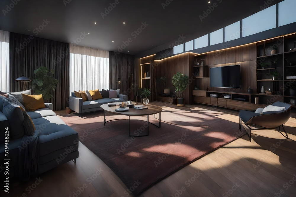 modern living room with fireplace modern living room with fireplace