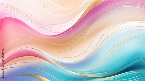 Colorful Paper Wallpaper with Purple, Blue, Pink, Light Gold, and Light Aquamarine Accents. GenerativeAI