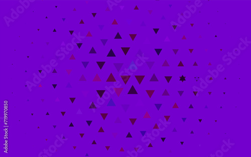 Light Purple, Pink vector template with crystals, triangles. Beautiful illustration with triangles in nature style. Pattern for commercials.
