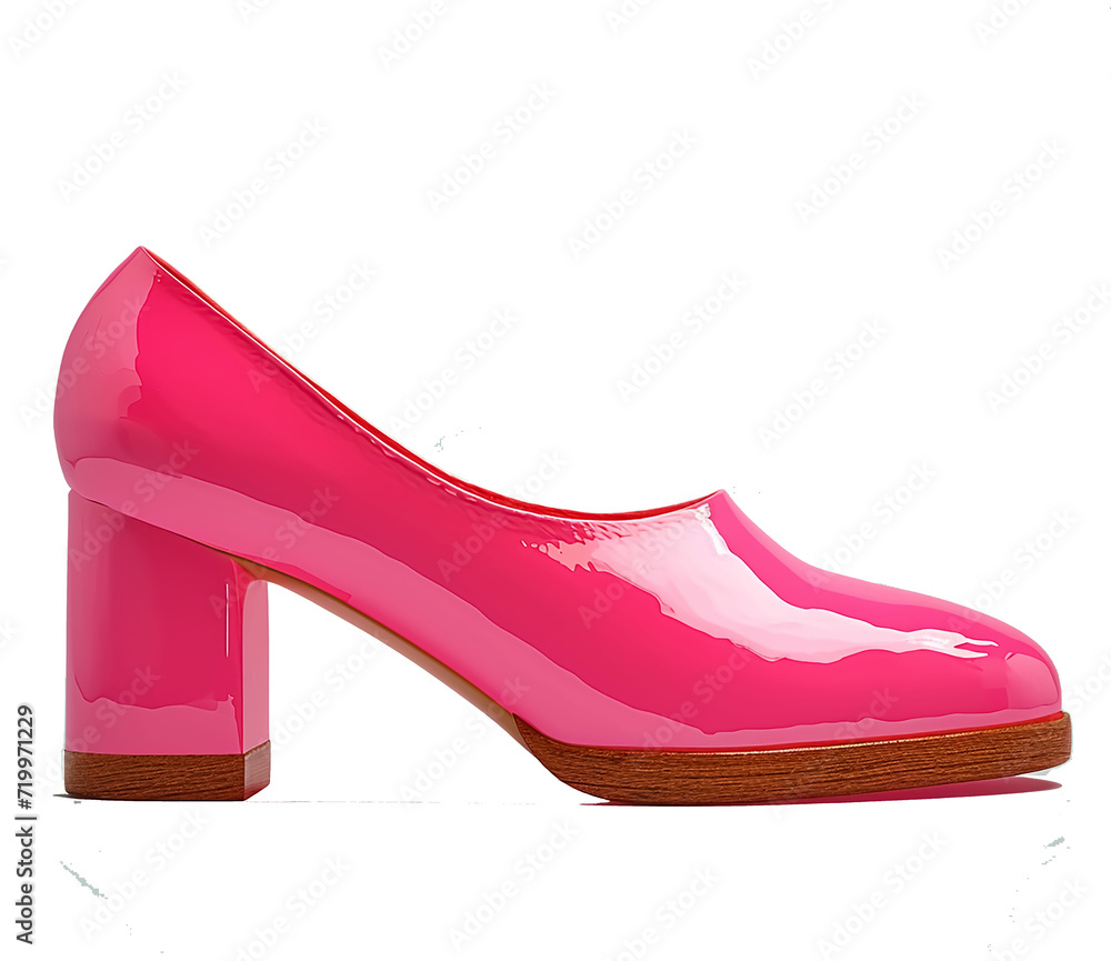 red heel shoes on white background. red heel shoes on white background.