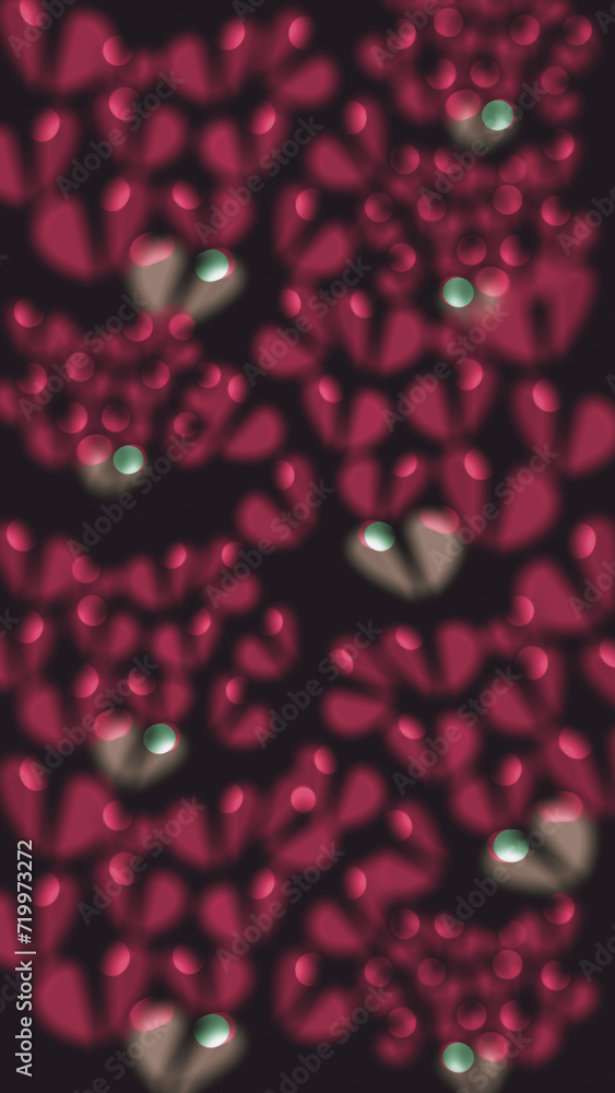 Broken Heart on Valentine day, abstract and bokeh red hearts pattern on dark background, Social Media post Dimension Broken Heart on Valentine day, abstract and bokeh red hearts pattern on dark background, Social Media post Dimension