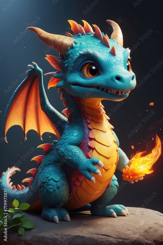 The cutest dragon character high definition The cutest dragon character high definition