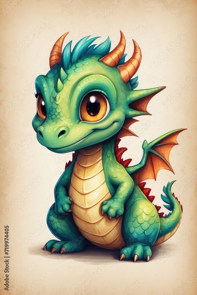 The cutest dragon character high definition The cutest dragon character high definition