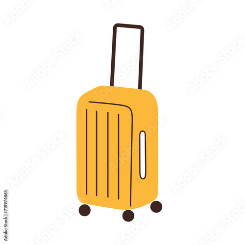 Suitcase icon, vector illustration of luggage, traveling concept, baggage symbol, planning vacation or business trip, packing for journey