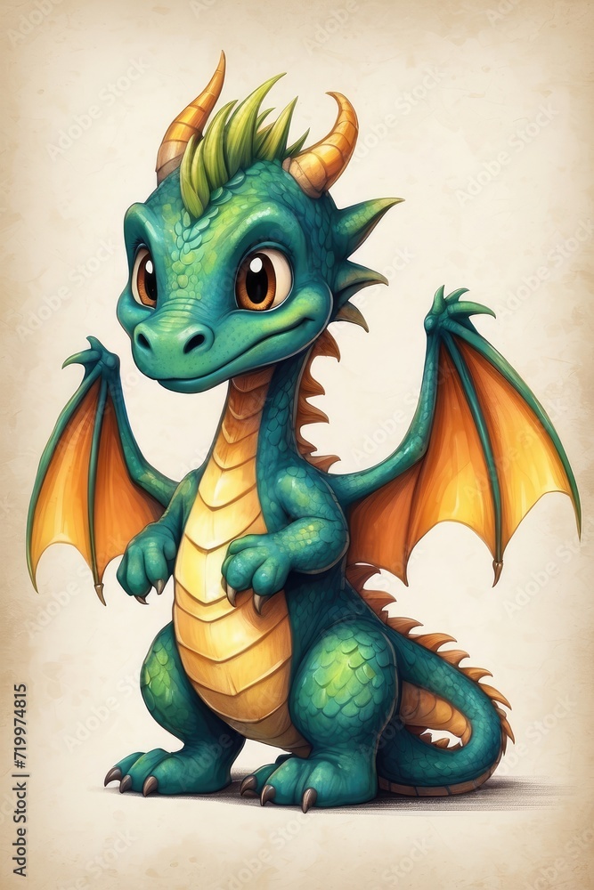 The cutest dragon character high definition The cutest dragon character high definition