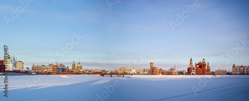 panorama in winter photo