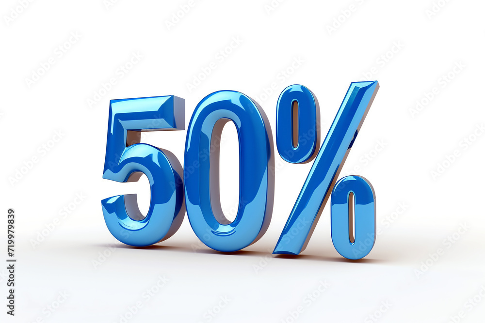 50% sales symbol, AI generated 50% sales symbol, AI generated