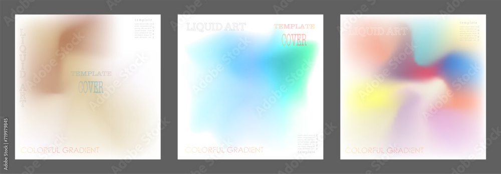 The gradient. A colorful template for the cover, poster, banner and print. Vector background for printing