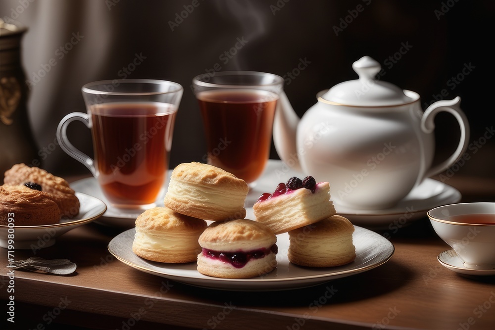 cup of tea and cookies cup of tea and cookies