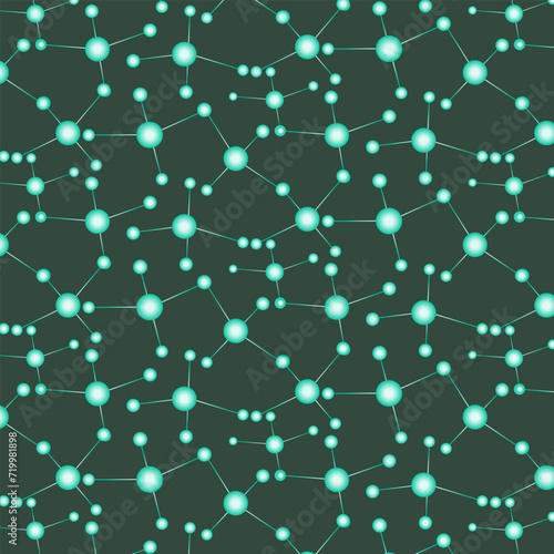 vector digital human brain from nodes and connections futuristic neural network