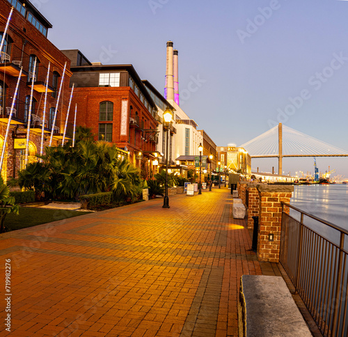 The Plant Riverside District on The Historic Waterfront, Savannah, Georgia, USA