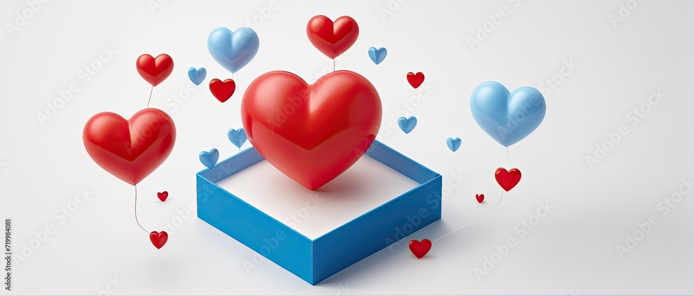 3d heart shape. Valentine's day template or background for Love and Valentine's day concept 3d heart shape. Valentine's day template or background for Love and Valentine's day concept