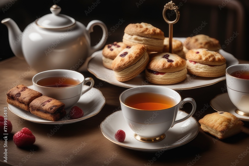 cup of tea and cookies cup of tea and cookies