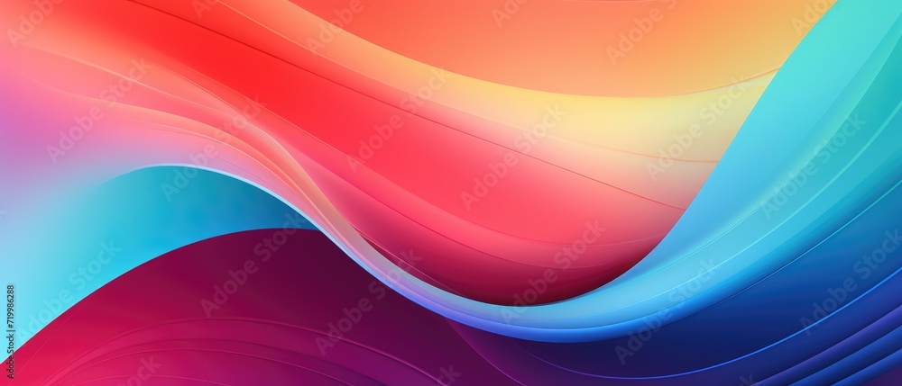 Captivating abstract backdrop with bold and colorful gradients, showcasing dynamic waves texture for a visually appealing panorama, Ai Generated. Captivating abstract backdrop with bold and colorful gradients, showcasing dynamic waves texture for a visually appealing panorama, Ai Generated.
