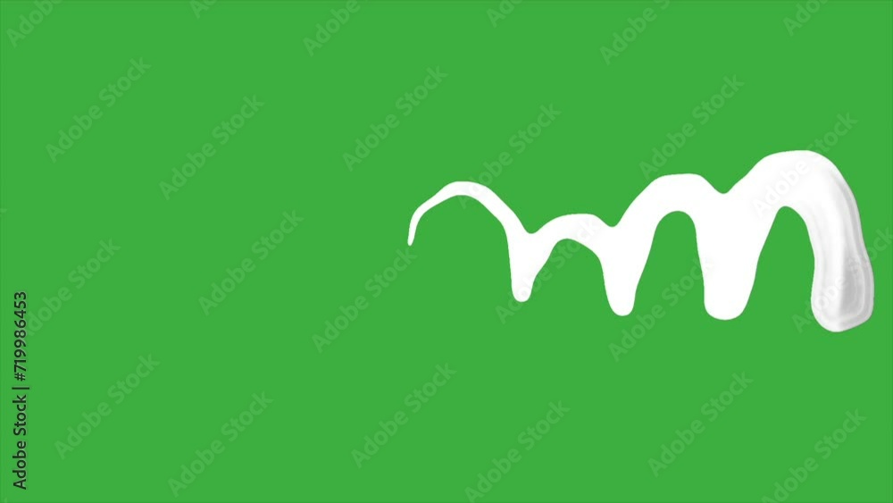 Animation loop video element cartoon effect liquid on green screen background Animation loop video element cartoon effect liquid on green screen background