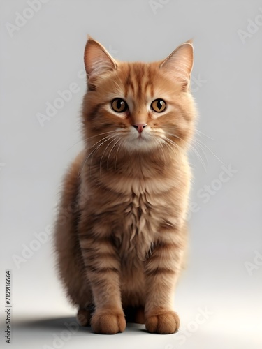 cute cat with blank background