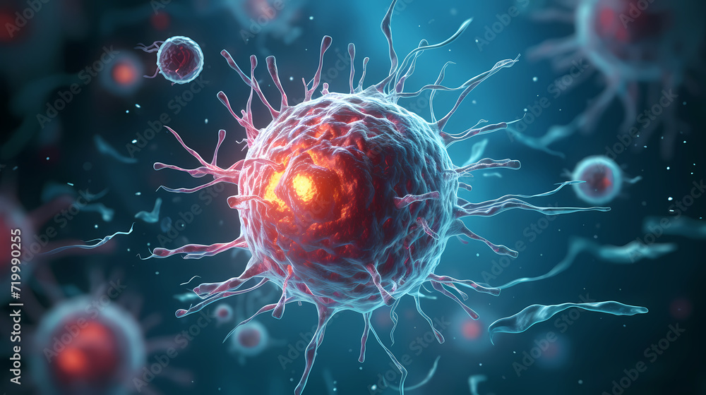 Cell background, virus cells, medical research background Cell background, virus cells, medical research background