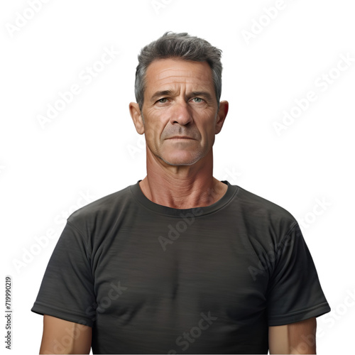 Man Standing Proudly on transparent background PNG image
