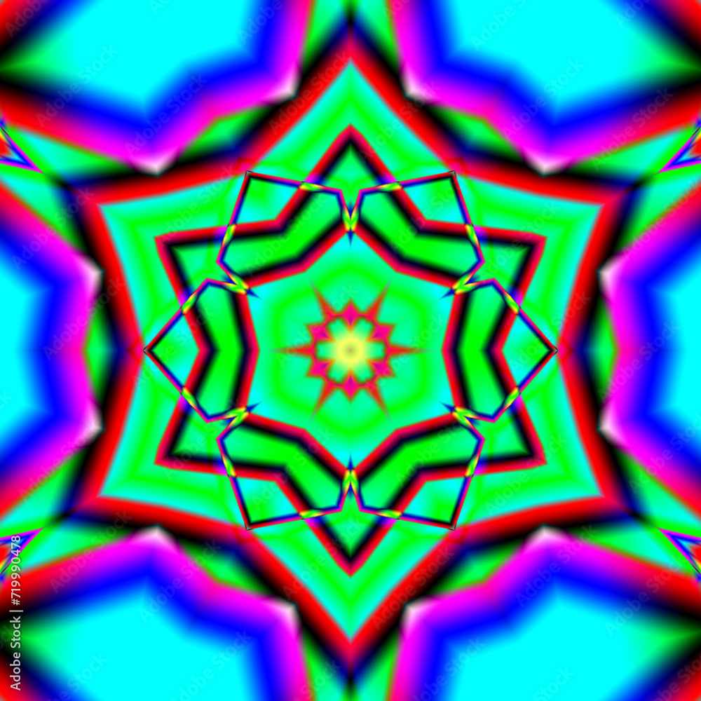 3D rendering of cool futuristic kaleidoscope patterns, Abstract chaotic kaleidoscope psychedelic background. pattern for design. 3D rendering of cool futuristic kaleidoscope patterns, Abstract chaotic kaleidoscope psychedelic background. pattern for design.