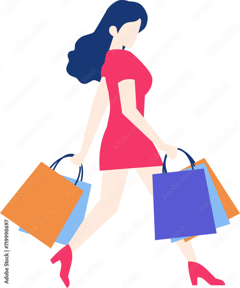 Stylish Shopping Woman