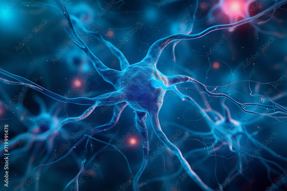 Microscope view of nervous system. Synapse of neuron cell biology concept. Microscope view of nervous system. Synapse of neuron cell biology concept.