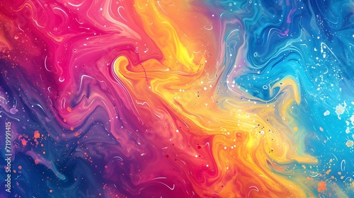 abstract Holi background, liquid colors.