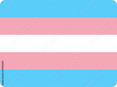 transgender flag vector icon