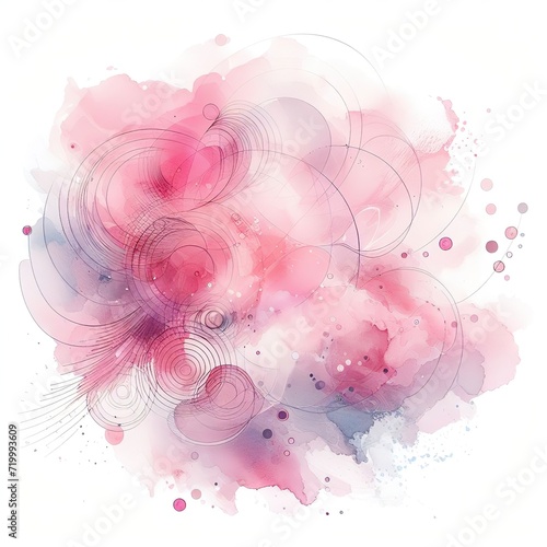 Abstract Pink Water color background, Illustration, texture for design