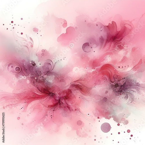 Abstract Pink Water color background, Illustration, texture for design