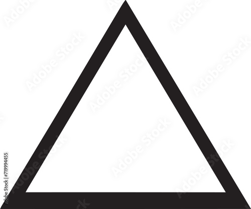 triangular background, irregularly shaped, icon