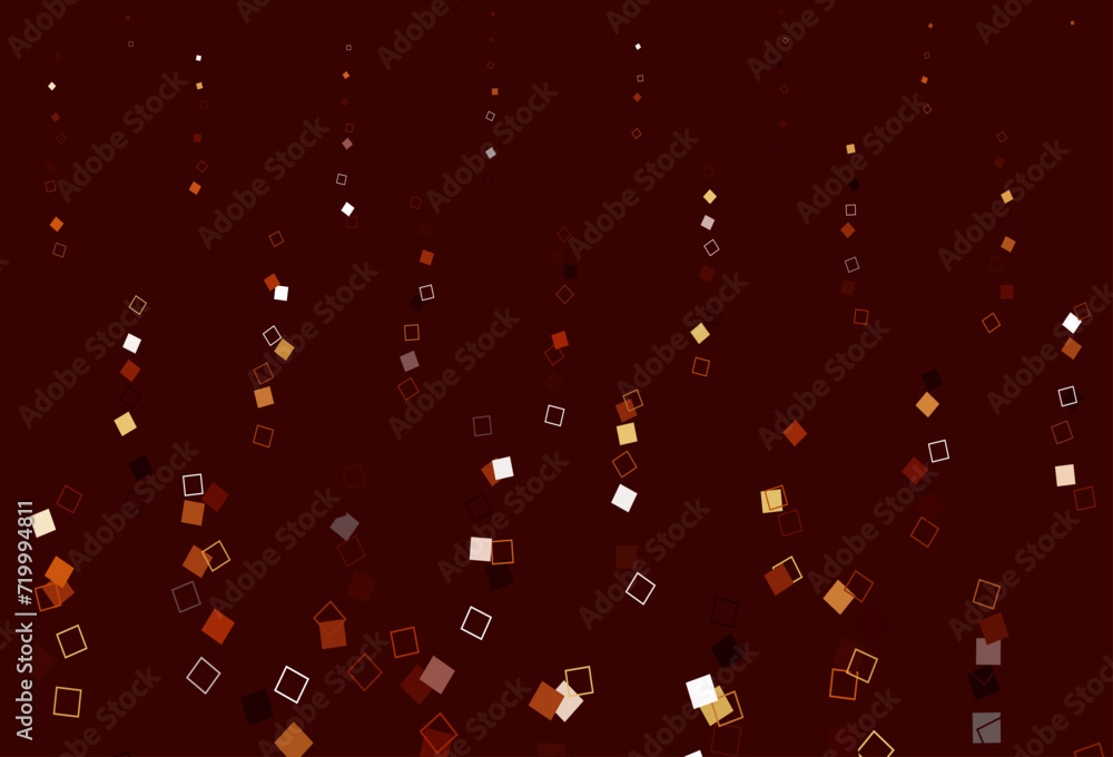 Light Red, Yellow vector template with square style. Light Red, Yellow vector template with square style.