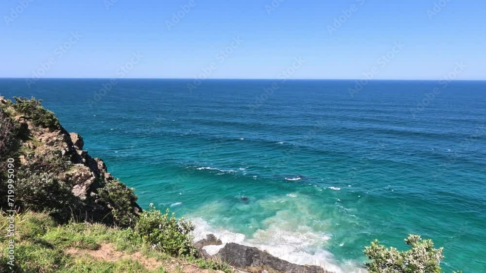 Serene Ocean View with Rocky Outcrop Serene Ocean View with Rocky Outcrop
