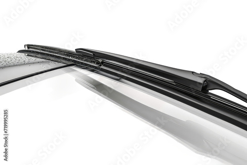 Car's Windshield Wipers on Transparent Background, PNG, Generative Ai photo