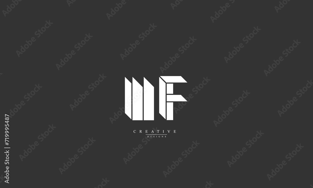 Alphabet letters Initials Monogram logo WF FW W F Alphabet letters Initials Monogram logo WF FW W F