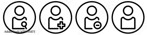 account icon set