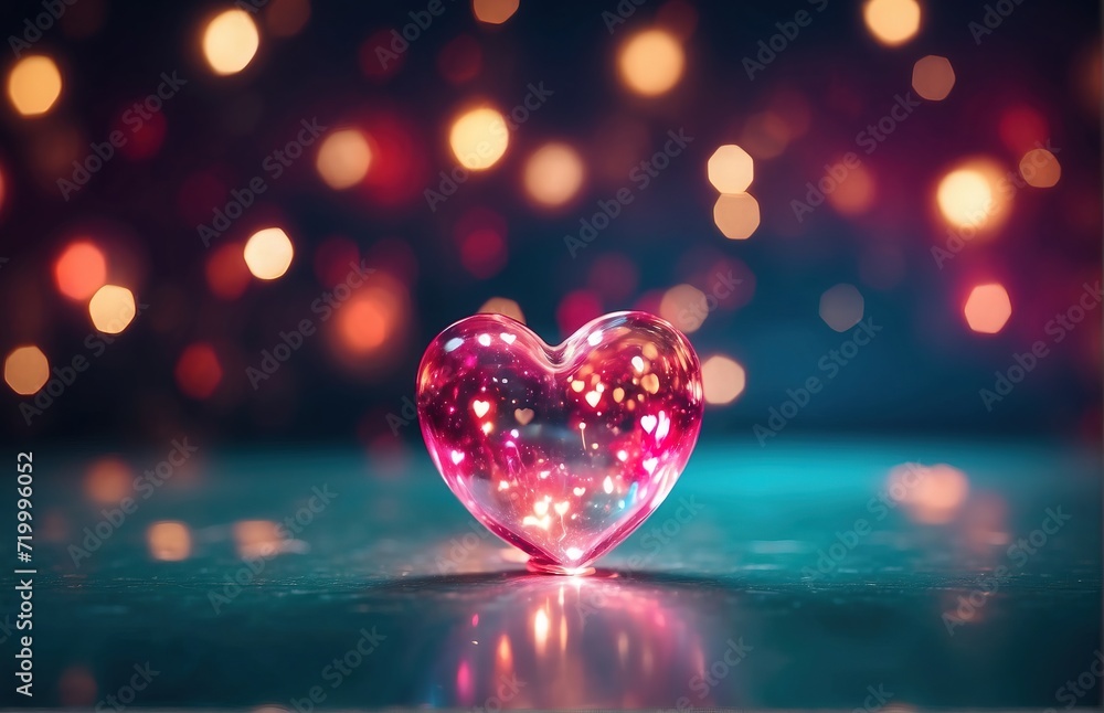 Abstract texture of bokeh heart shaped light. Valentine's day creative concept Abstract texture of bokeh heart shaped light. Valentine's day creative concept