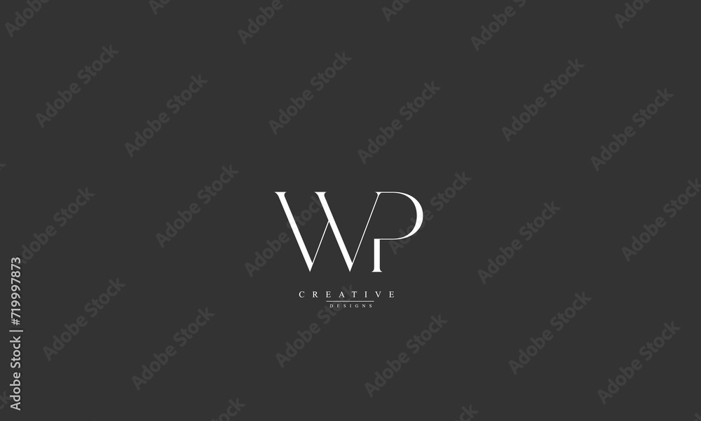 Alphabet letters Initials Monogram logo WP PW W P Alphabet letters Initials Monogram logo WP PW W P