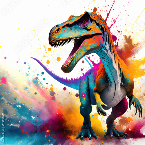 Vibrant dinosaur