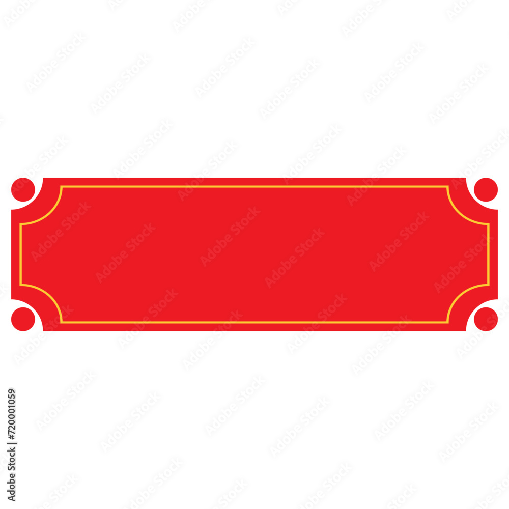 Red Chinese Frame and Border. Oriental Style Red Chinese Frame and Border. Oriental Style
