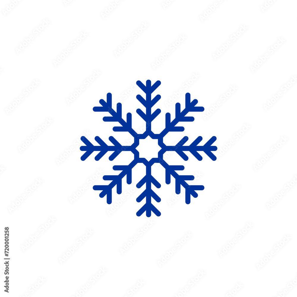 snowflake set in dark blue vector snowflake set in dark blue vector