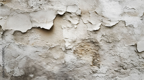 Peeling paint on a wall reveals layers of decay underneath