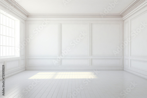 White room with white wall and white floor.